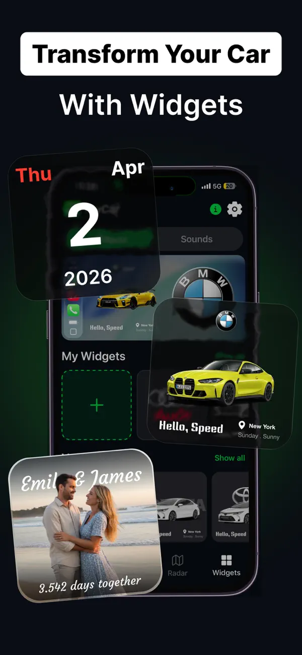 myCar: transform your car with widgets
