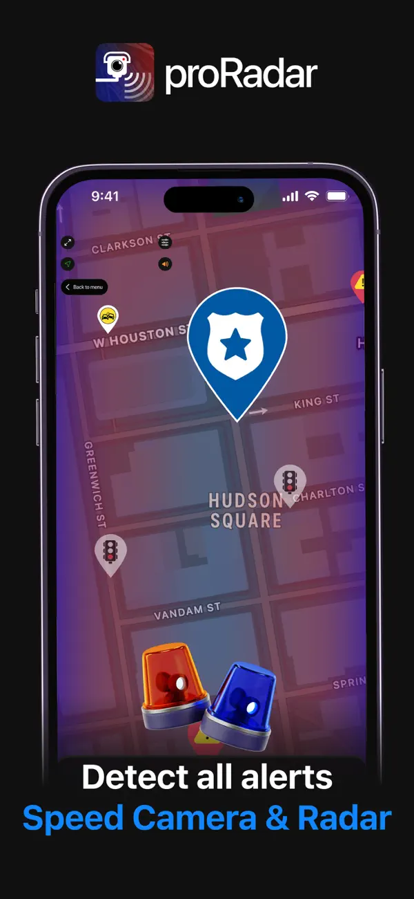 proRadar: detect speed cameras and radar