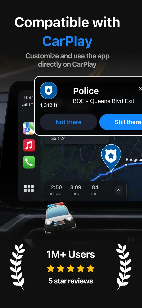 proRadar: compatible with CarPlay